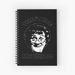Gift Idea Mrs. Brown Boy's Funny Art Design Mother's Day Cards Spiral Notebook