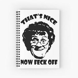 That's Mrs Brown's Spiral Notebook