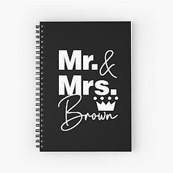 We Are Mr and Mrs Brown Spiral Notebook