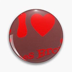 I Heart James Brown Pin