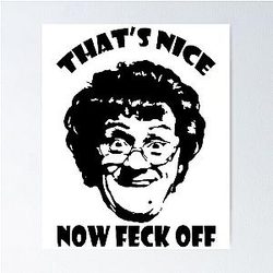 That's Nice Mrs Brown's Poster