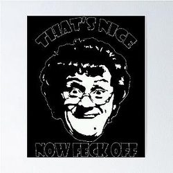 Gift Idea Mrs. Brown Boy's Funny Art Design Mother's Day Card Poster