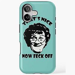 Mrs. Brown's Funny Art Design iPhone Case