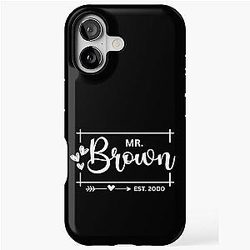 Mr Brown Estimated 2000 25th Wedding Anniversary Gift for Him iPhone Case