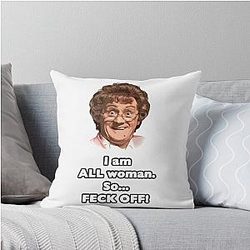 MRS Brown's Boys All Woman Throw Pillow