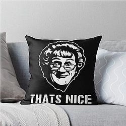 That's Nice Now Mrs Browns Throw Pillow