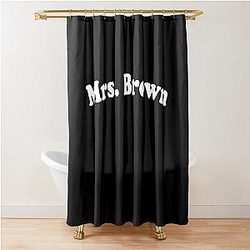 Mrs. Brown Summer Bachelorette Party Shower Curtain