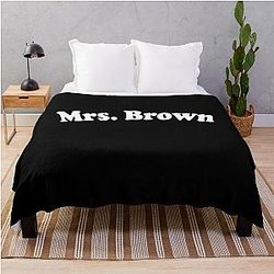 Mrs. Brown Summer Bachelorette Party Throw Blanket
