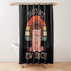 Men That Feck Off Mrs Brown's Boys TV Sitcom Agnes Cathy Brown Rory Sarcastic British Shower Curtain