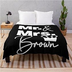 We Are Mr and Mrs Brown Lovely Family Blanket