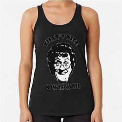 Gift Ideas Mrs. Brown's Boys Funny Art Design Mother's Day Racerback Tank Top