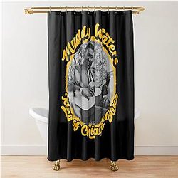 Muddy Waters King of Chicago Blues Shower Curtain