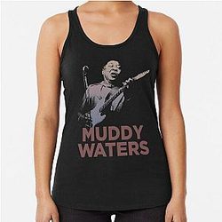 Retro Muddy Waters Racerback Tank Top
