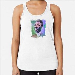 Muddy Waters Famous Musician Portraits Racerback Tank Top