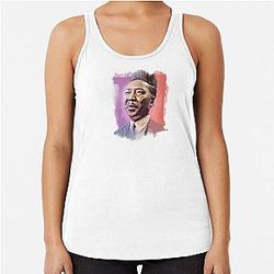 Muddy Waters Famous Musician Portraits Racerback Tank Top