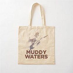 Retro Muddy Waters Cotton Tote Bag