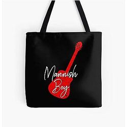 Muddy Waters All Over Print Tote Bag