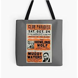 Howling Wolf vs Muddy Waters Tote Bag