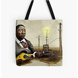 Muddy Waters Inventing Electricity Tote Bag