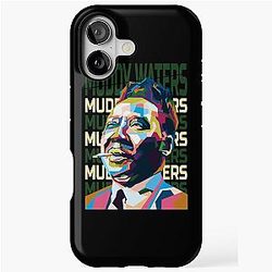 Abstract Muddy Waters in WPAP iPhone Case