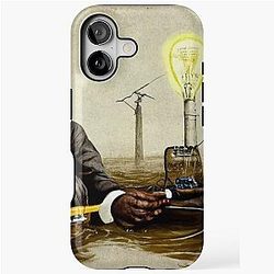Muddy Waters Inventing Electricity Tough iPhone Case