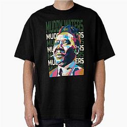 Abstract Muddy Waters Oversized T-Shirt