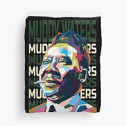 Abstract Muddy Waters WPAP Duvet Cover