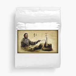Muddy Waters Invents Electricity Duvet Cover