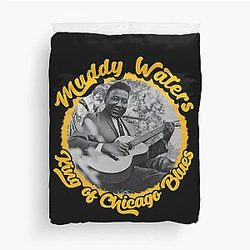 Muddy Waters King of Chicago Blues Duvet Cover