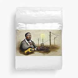 Muddy Waters Inventing Electricity Duvet Cover