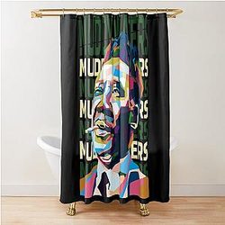 Abstract Muddy Waters WPAP Shower Curtain