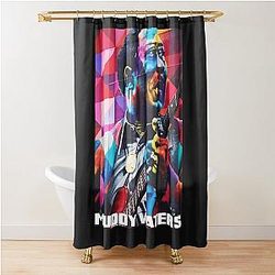 Muddy Waters Blues Shower Curtain