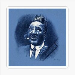 Blues Legends Muddy Waters Sticker
