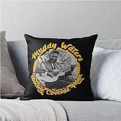 Muddy Waters Hoochie Man Throw Pillow