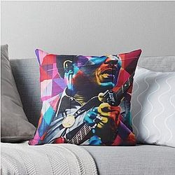 Muddy Waters Blues Throw Pillow