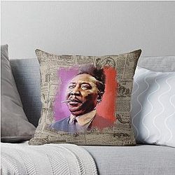 Muddy Waters - Artist Portraits Throw Pillow