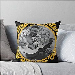 Muddy Waters, King of Chicago Blues Throw Pillow