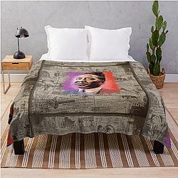 Muddy Waters - Cool Musician Portraits Throw Blanket
