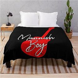 Muddy Waters T-Shirt Mannish Boy Throw Blanket