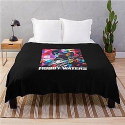 Muddy Waters Blues Soul Throw Blanket