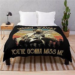 Vintage Muddy Waters You're Gonna Miss Me Essential Throw Blanket