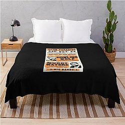 Muddy Waters vs Howlin' Wolf vintage jazz blues concert throw blanket