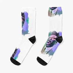 Muddy Waters - Famous Musician - Green and Blue Socks
