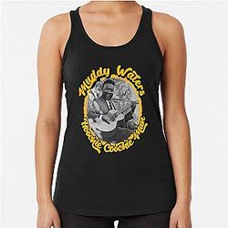 Muddy Waters Hoochie Coo Man Racerback Tank Top