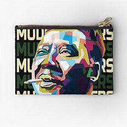 Abstract Muddy Waters WPAP Zipper Pouch