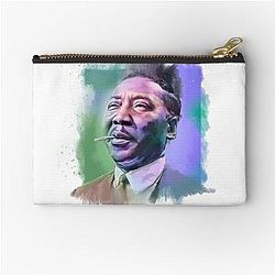 Muddy Waters - Famous Musician Portraits Zipper Pouch