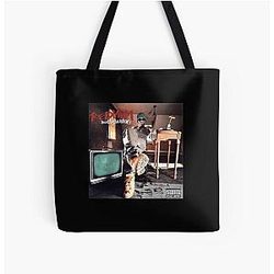 Muddy Guitar Waters Redman Muddy Waters All Over Tote Bag