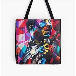 Muddy Waters Blues All Over Print Tote Bag