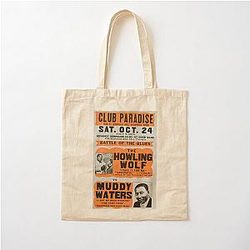 Howling Wolf meets Muddy Waters Cotton Tote Bag