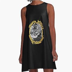Muddy Waters Hoochie Cooch Man A-Line Dress